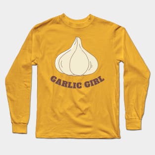 Garlic Girl TikTok Trending Indie Long Sleeve T-Shirt